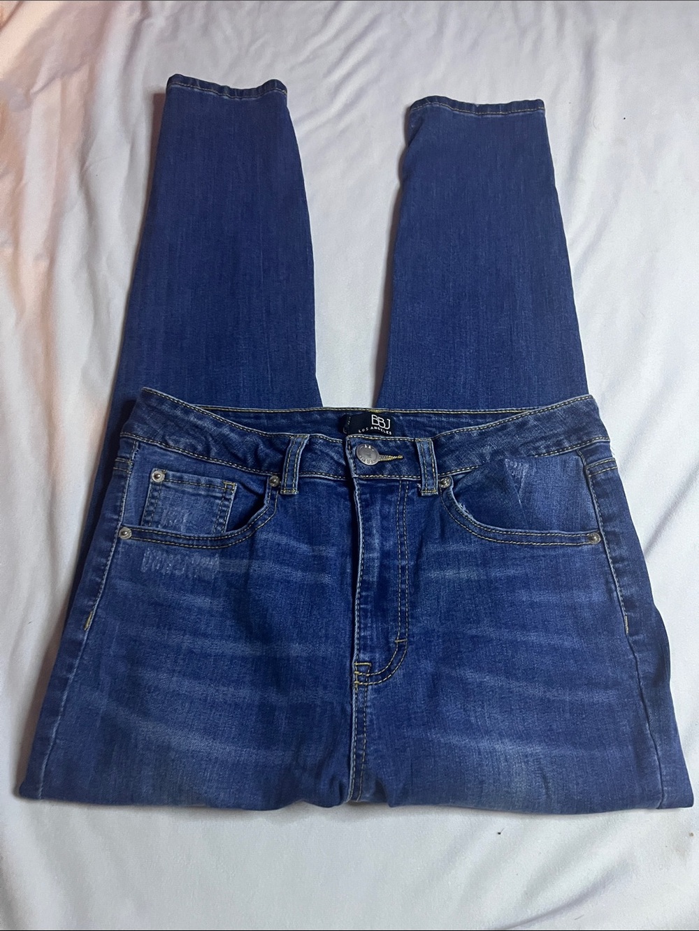 BBJ Los Angeles Distressed Skinny Jeans - Picture 6 of 14
